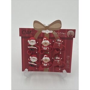 Christmas Straw Toppers 6pk